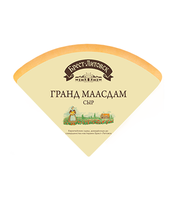 Сыр полутвердый "Брест-Литовск гранд Маасдам"