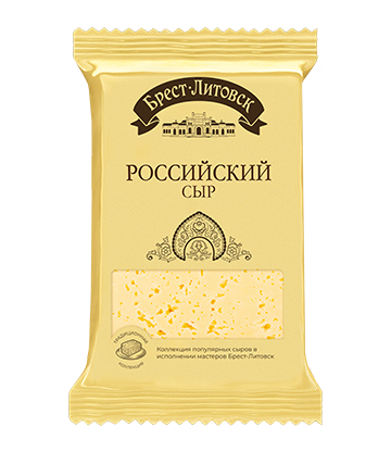 Сыр полутвердый "Брест-Литовск Российский"
