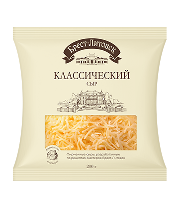 Сыр полутвердый "Брест-Литовск Классический" тертый 