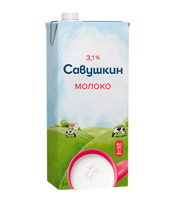 Молоко "Савушкин" ультрапастеризованное